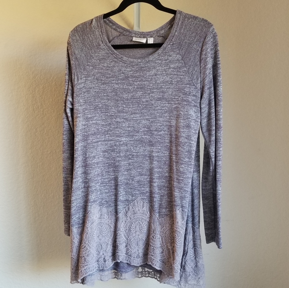 COPY - LOGO Sweater w/ lace trim